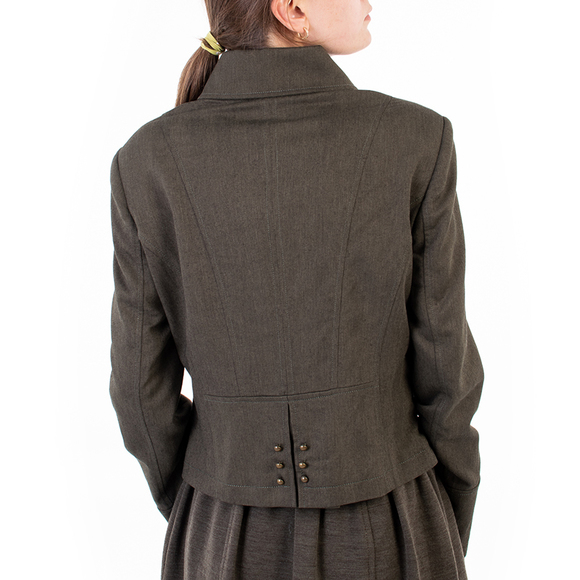 COMPAGNIA ITALIANA DARK GREEN SUIT JACKET | WOMENS SIZE M - Picture 5 of 5